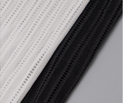 FZ-HH錦綸提花網眼布  高彈力條紋鏤空網孔布   禮服連衣裙運動服針織面料 細節-1